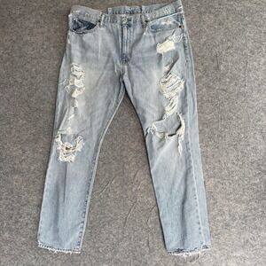 Denim & Supply Ralph Lauren Kendrick Jeans Womens 32 (38) Boyfriend Distressed